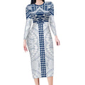 Personalized Geelong Cats Long Sleeve Bodycon Dress Polynesian Tribal Pattern Heritage Football