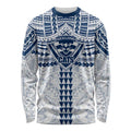 Personalized Geelong Cats Long Sleeve Shirt Polynesian Tribal Pattern Heritage Football