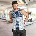 Personalized Geelong Cats Men Tank Top Polynesian Tribal Pattern Heritage Football