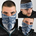 Personalized Geelong Cats Neck Gaiter Polynesian Tribal Pattern Heritage Football