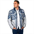 Personalized Geelong Cats Padded Jacket Polynesian Tribal Pattern Heritage Football