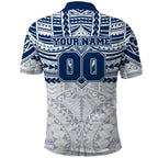 Personalized Geelong Cats Polo Shirt Polynesian Tribal Pattern Heritage Football