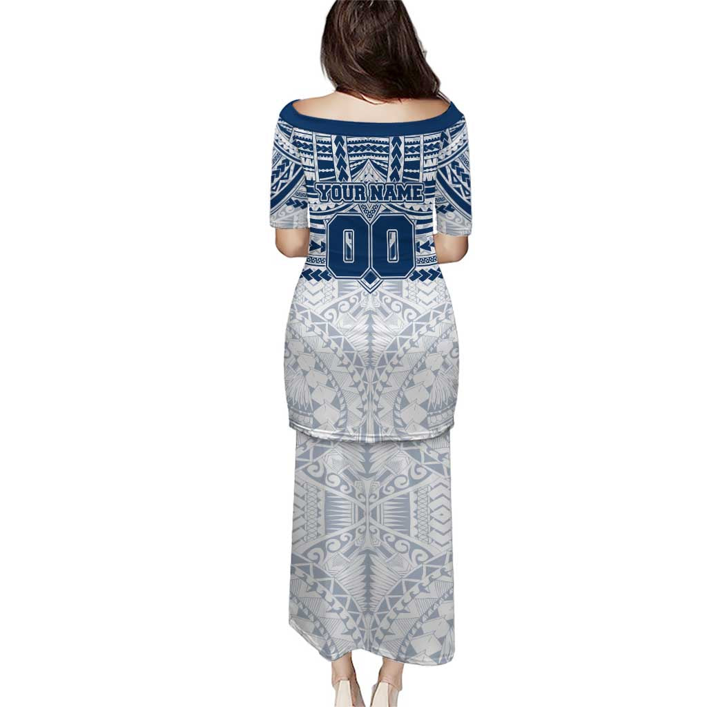 Personalized Geelong Cats Puletasi Polynesian Tribal Pattern Heritage Football