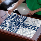 Personalized Geelong Cats Puzzle Polynesian Tribal Pattern Heritage Football
