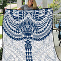 Personalized Geelong Cats Quilt Polynesian Tribal Pattern Heritage Football