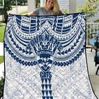 Personalized Geelong Cats Quilt Polynesian Tribal Pattern Heritage Football