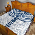 Personalized Geelong Cats Quilt Polynesian Tribal Pattern Heritage Football