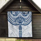 Personalized Geelong Cats Quilt Polynesian Tribal Pattern Heritage Football