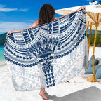 Personalized Geelong Cats Sarong Polynesian Tribal Pattern Heritage Football
