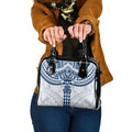 Personalized Geelong Cats Shoulder Handbag Polynesian Tribal Pattern Heritage Football
