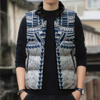 Personalized Geelong Cats Sleeveless Puffer Jacket Polynesian Tribal Pattern Heritage Football