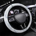 Geelong Cats Steering Wheel Cover Polynesian Tribal Pattern Heritage Football
