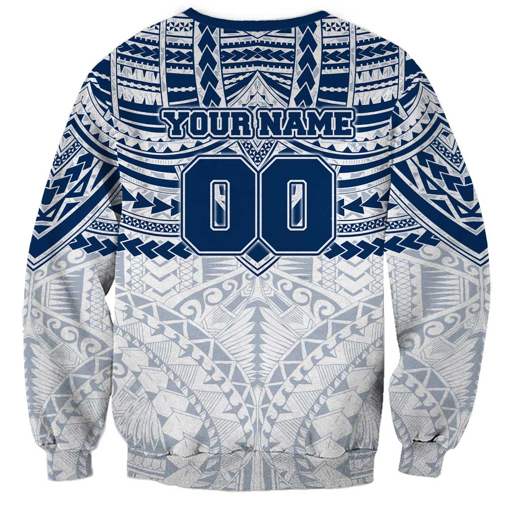 Personalized Geelong Cats Sweatshirt Polynesian Tribal Pattern Heritage Football