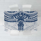 Personalized Geelong Cats Tablecloth Polynesian Tribal Pattern Heritage Football