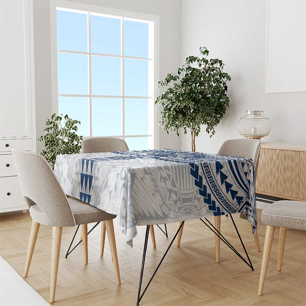 Personalized Geelong Cats Tablecloth Polynesian Tribal Pattern Heritage Football