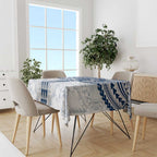 Personalized Geelong Cats Tablecloth Polynesian Tribal Pattern Heritage Football