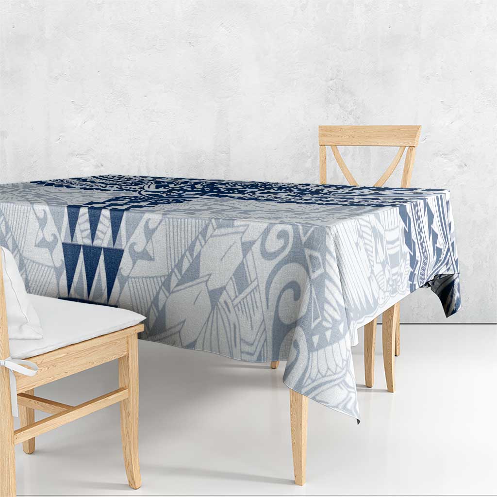 Personalized Geelong Cats Tablecloth Polynesian Tribal Pattern Heritage Football
