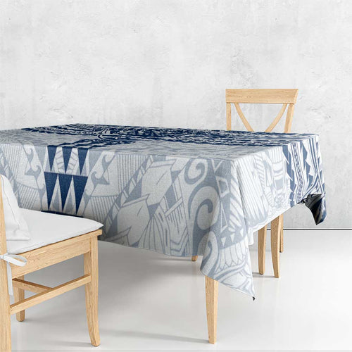 Personalized Geelong Cats Tablecloth Polynesian Tribal Pattern Heritage Football