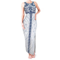 Personalized Geelong Cats Tank Maxi Dress Polynesian Tribal Pattern Heritage Football