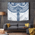 Personalized Geelong Cats Tapestry Polynesian Tribal Pattern Heritage Football