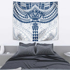 Personalized Geelong Cats Tapestry Polynesian Tribal Pattern Heritage Football