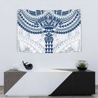 Personalized Geelong Cats Tapestry Polynesian Tribal Pattern Heritage Football