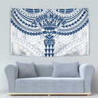 Personalized Geelong Cats Tapestry Polynesian Tribal Pattern Heritage Football