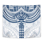 Personalized Geelong Cats Tapestry Polynesian Tribal Pattern Heritage Football