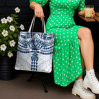 Personalized Geelong Cats Tote Bag Polynesian Tribal Pattern Heritage Football