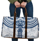 Personalized Geelong Cats Travel Bag Polynesian Tribal Pattern Heritage Football