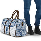 Personalized Geelong Cats Travel Bag Polynesian Tribal Pattern Heritage Football