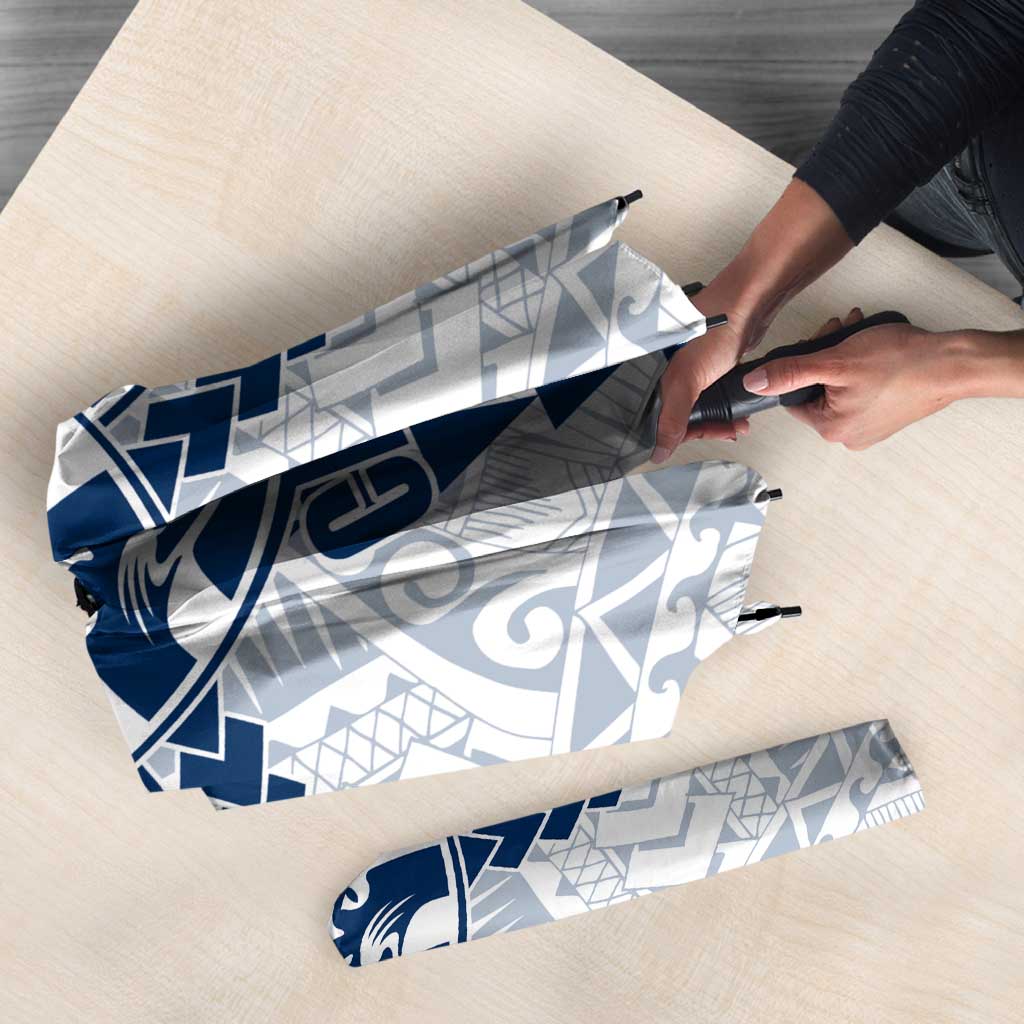 Personalized Geelong Cats Umbrella Polynesian Tribal Pattern Heritage Football