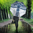 Personalized Geelong Cats Umbrella Polynesian Tribal Pattern Heritage Football