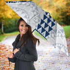 Personalized Geelong Cats Umbrella Polynesian Tribal Pattern Heritage Football