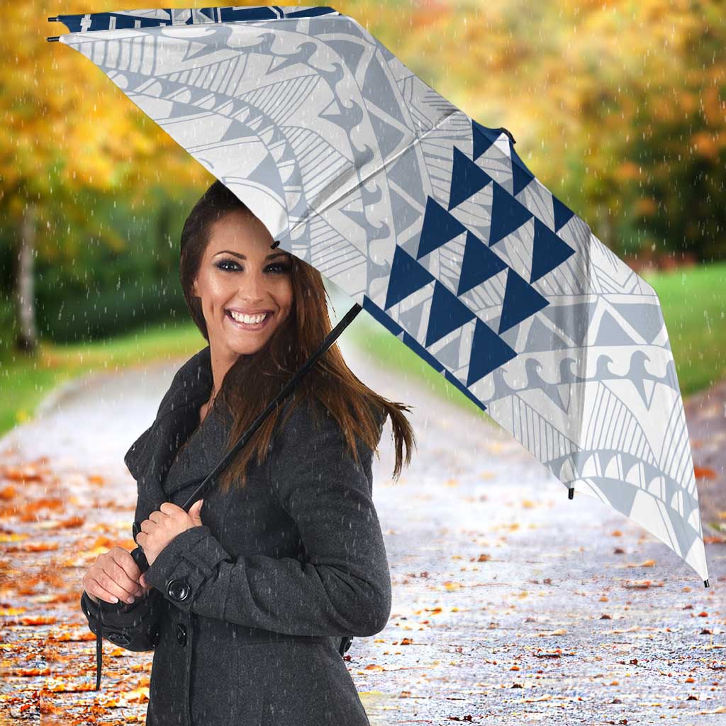 Personalized Geelong Cats Umbrella Polynesian Tribal Pattern Heritage Football