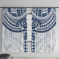 Personalized Geelong Cats Window Curtain Polynesian Tribal Pattern Heritage Football