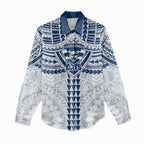 Personalized Geelong Cats Women Casual Shirt Polynesian Tribal Pattern Heritage Football