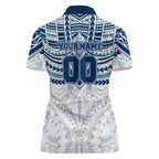 Personalized Geelong Cats Women Polo Shirt Polynesian Tribal Pattern Heritage Football