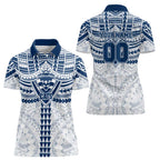 Personalized Geelong Cats Women Polo Shirt Polynesian Tribal Pattern Heritage Football
