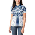 Personalized Geelong Cats Women Polo Shirt Polynesian Tribal Pattern Heritage Football