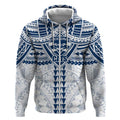 Personalized Geelong Cats Zip Hoodie Polynesian Tribal Pattern Heritage Football