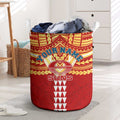 Personalized Gold Coast Suns Laundry Basket Polynesian Tribal Pattern Heritage Football