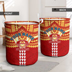 Personalized Gold Coast Suns Laundry Basket Polynesian Tribal Pattern Heritage Football