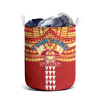Personalized Gold Coast Suns Laundry Basket Polynesian Tribal Pattern Heritage Football