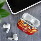 Personalized Gold Coast Suns AirPods Case Polynesian Tribal Pattern Heritage Football