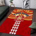 Personalized Gold Coast Suns Area Rug Polynesian Tribal Pattern Heritage Football