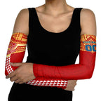 Personalized Gold Coast Suns Arm Sleeves Polynesian Tribal Pattern Heritage Football