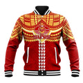 Personalized Gold Coast Suns Baseball Jacket Polynesian Tribal Pattern Heritage Football