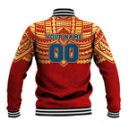 Personalized Gold Coast Suns Baseball Jacket Polynesian Tribal Pattern Heritage Football