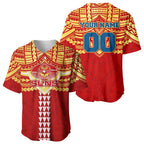 Personalized Gold Coast Suns Baseball Jersey Polynesian Tribal Pattern Heritage Football